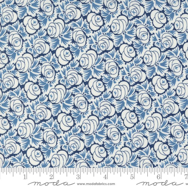 Moda Denim And Daisies Oklahoma Rose Midnight Jeans Fabric