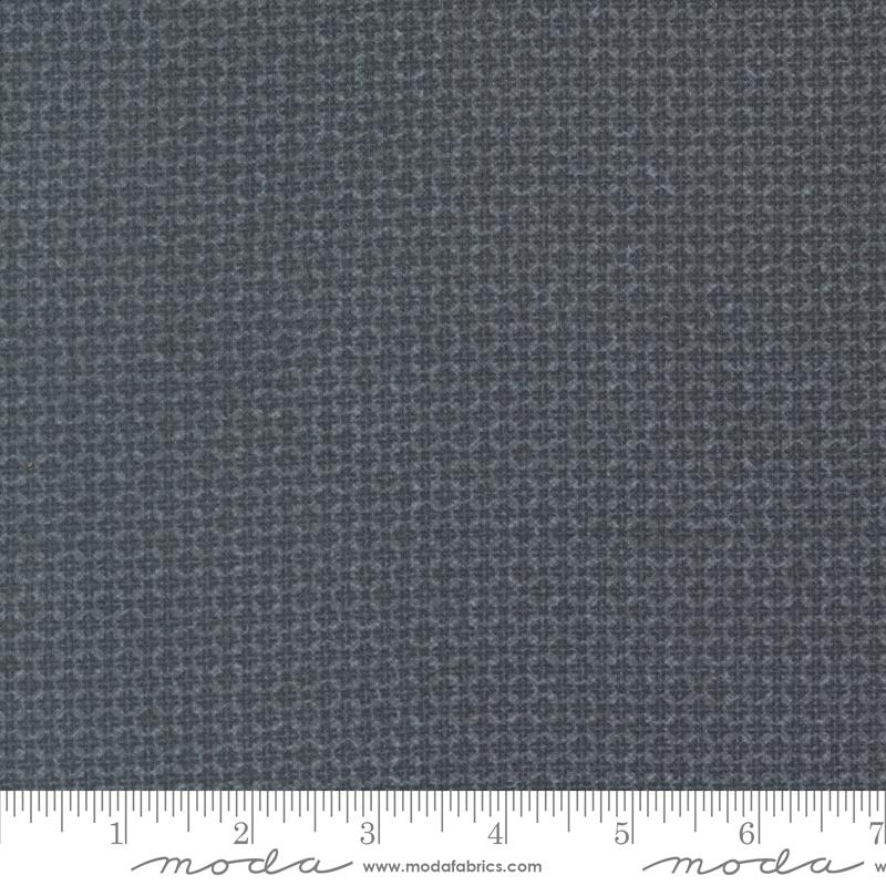 Moda Farmhouse Flannels III Tic Tac Blender Graphite Flannel Fabric