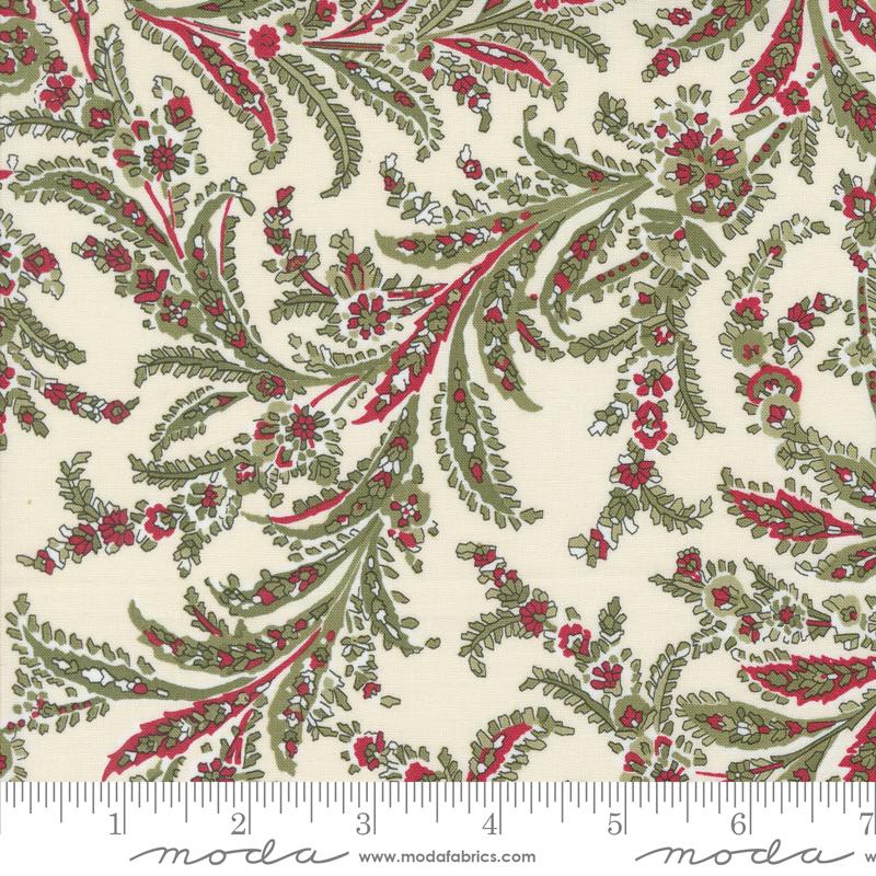 Moda A Christmas Carol Whispering Winds Snowflake Fabric