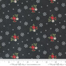Moda A Christmas Carol Floral Flurries Ebony Fabric