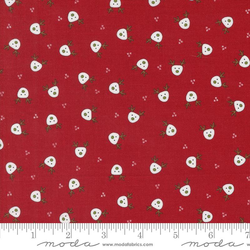 Moda On Dasher Novelty Reindeer Red Fabric