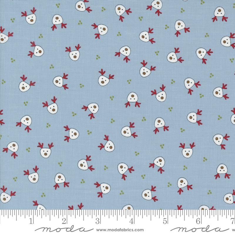 Moda On Dasher Novelty Reindeer Frost Fabric