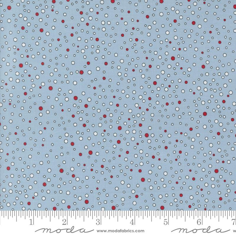 Moda On Dasher Snowballs Frost Fabric