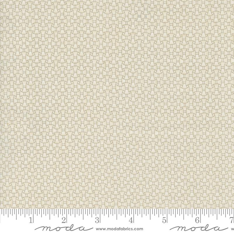 Moda Snowman Gatherings IV Basket Weave Snow Taupe Fabric