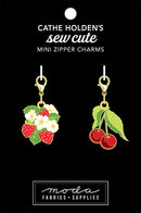 Mini Strawberry Cherry Zipper Pulls