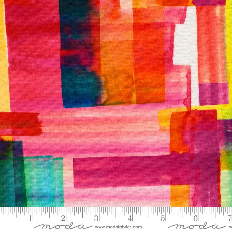 Moda Playgrounds Washi Plaid Rainbow Fabric