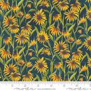 Moda Floribunda Blackeyed Suzie Q Midnight Fabric