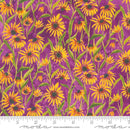 Moda Floribunda Blackeyed Suzie Q Violet Fabric