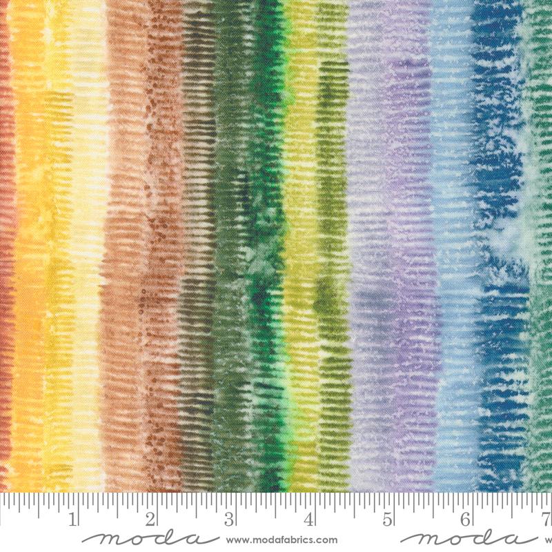 Moda Floribunda That 70's Flow Stripe Rainbow Fabric