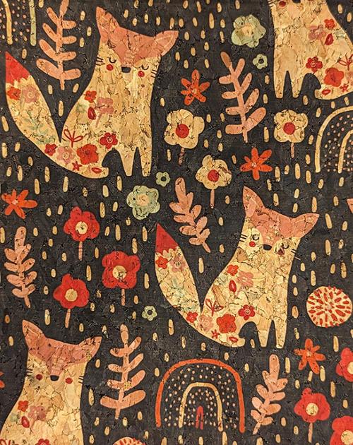Bellagio Cork Fabric Fox