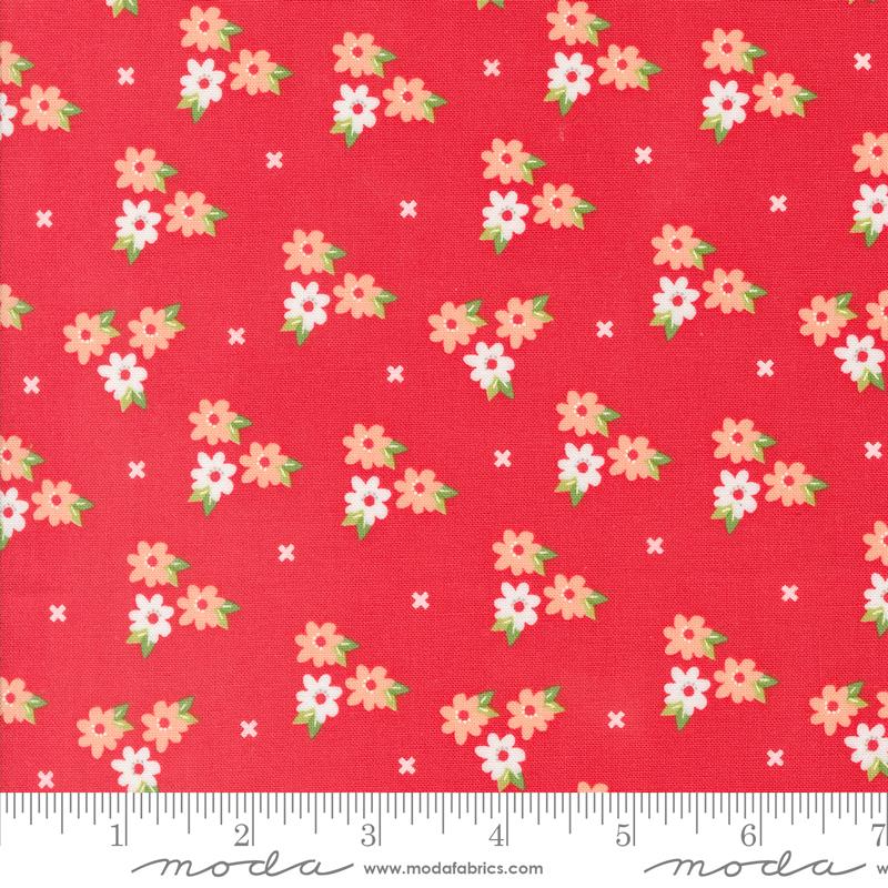 Moda Laguna Sunrise Morning Glory Florals Geranium Fabric