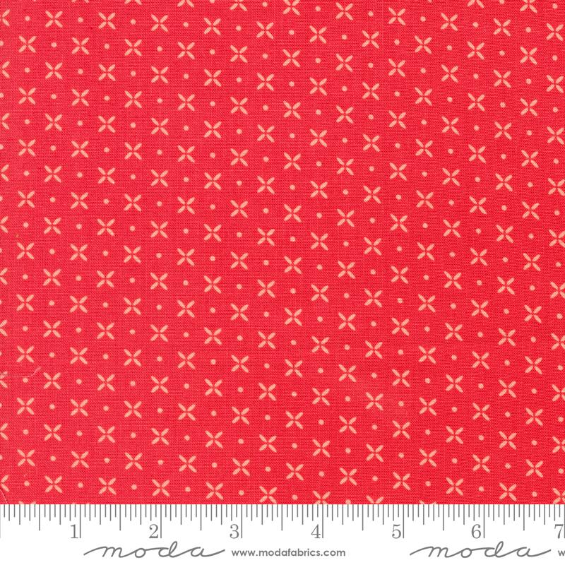 Moda Laguna Sunrise Orange Peel Blender Geranium Fabric