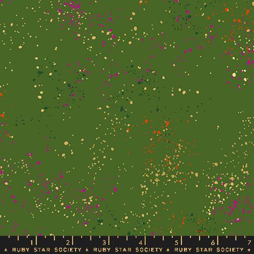 Ruby Star Society Speckled Metallic Sarah Green Fabric