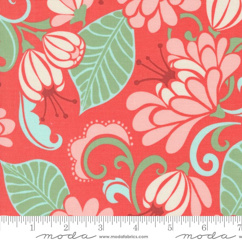 Moda Tango Sarabande Tangerine Fabric