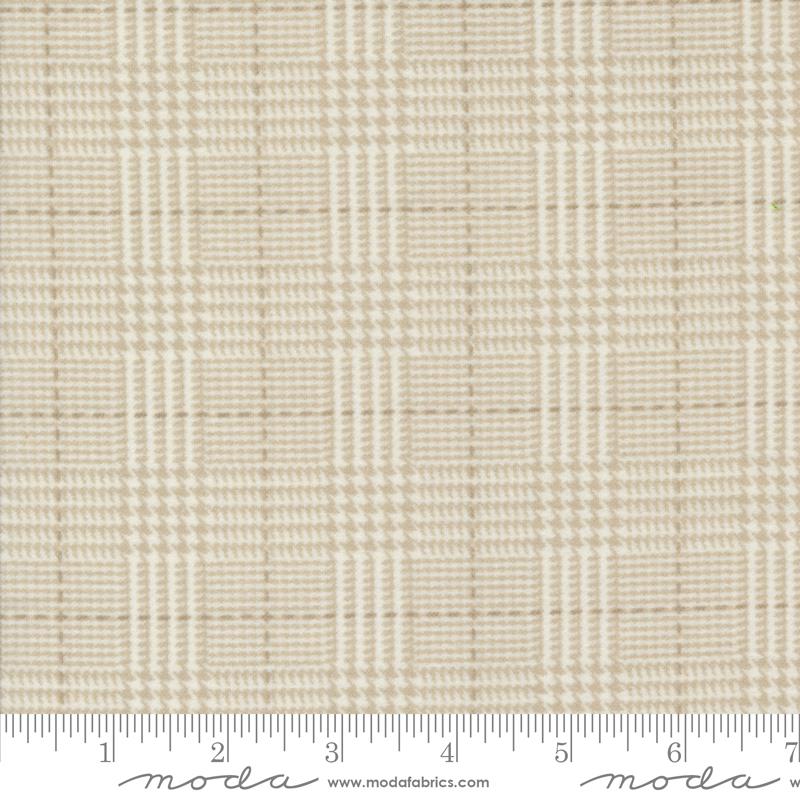 Moda Farmhouse Flannels III Plaid Cream 108" Flannel Fabric