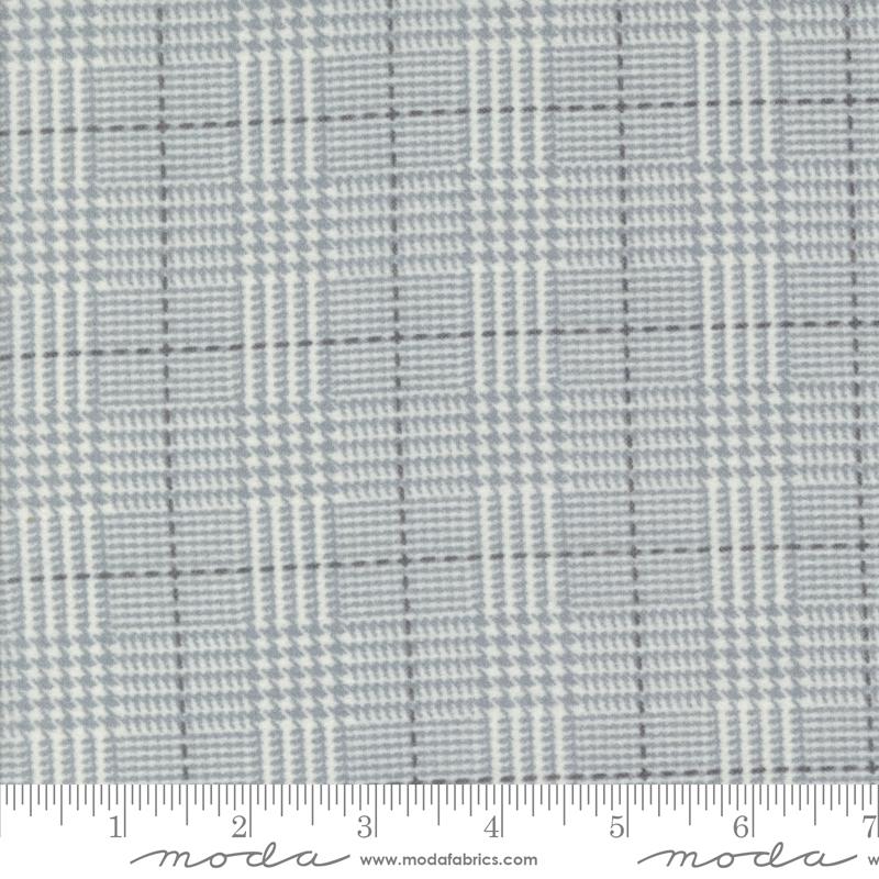 Moda Farmhouse Flannels III Plaid Grey 108" Flannel Fabric