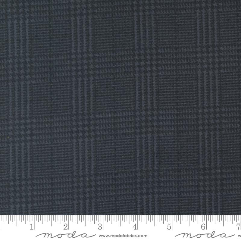 Moda Farmhouse Flannels III Plaid Black 108" Flannel Fabric