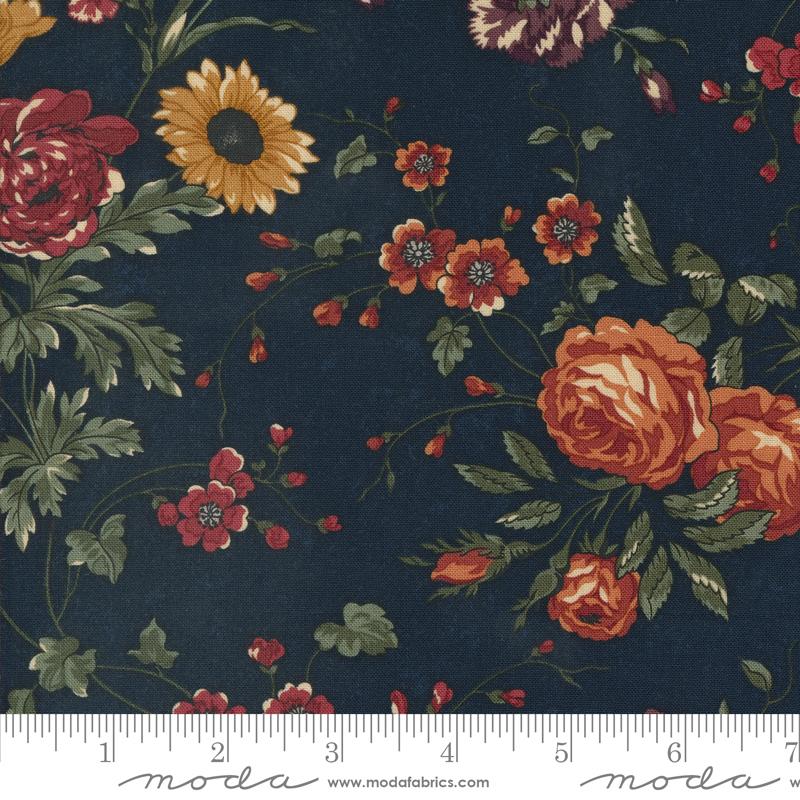 Moda Daisy Lane My Garden Florals Bluebell Fabric