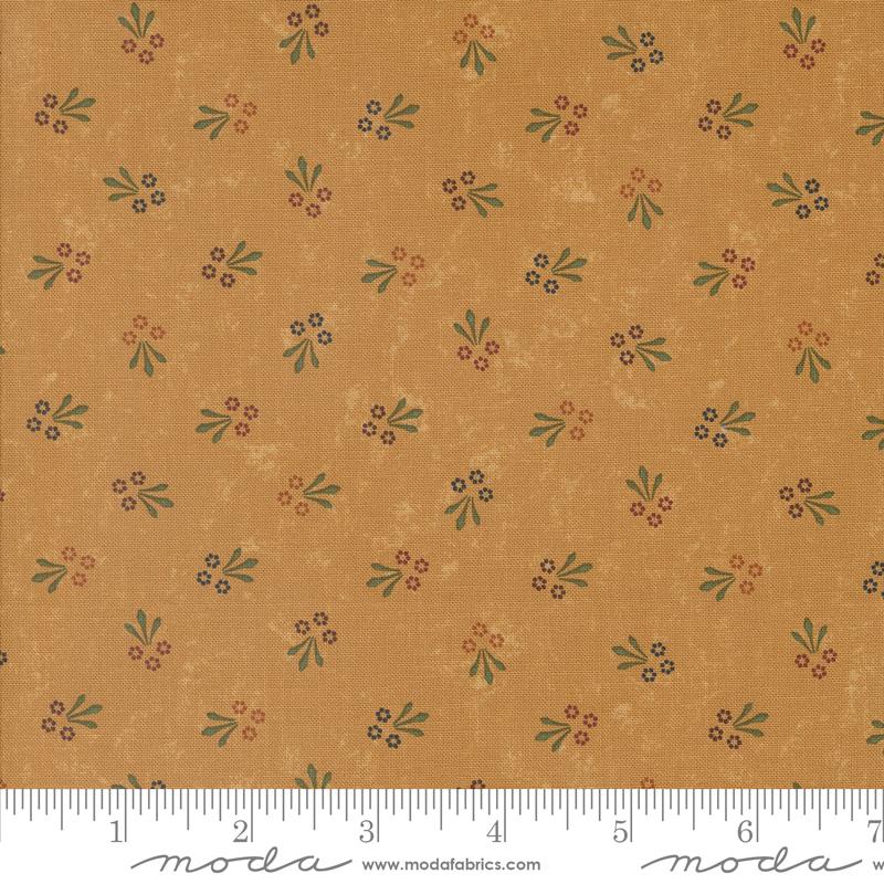 Moda Daisy Lane Trio Of Blooms Sunflower Fabric