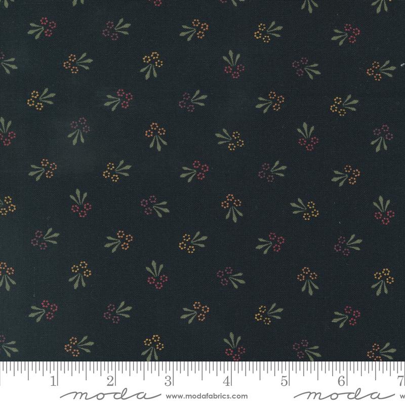 Moda Daisy Lane Trio Of Blooms Mulch Fabric
