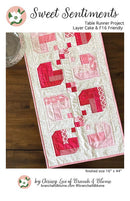Sweet Sentiments Table Runner Pattern