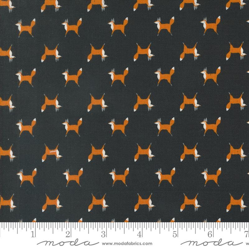 Moda Woodland Wonder Fox Trot Midnight Fabric