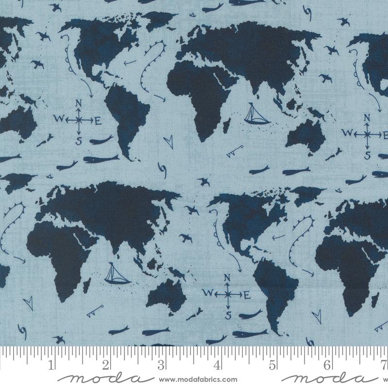 Moda Longshore Seafarers Way Day Fabric