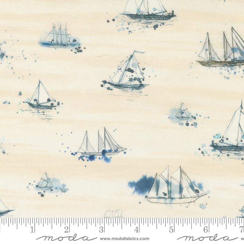 Moda Longshore Marine Flag Fabric