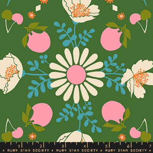 Ruby Star Society Juicy Poppy Garden Sarah Green Fabric