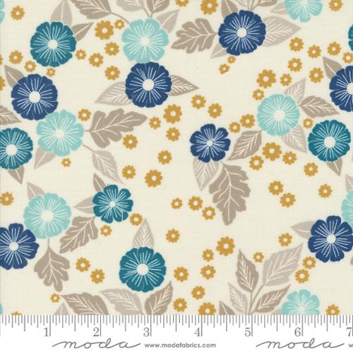 Moda Field Of Flowers Floral Scatter Porcelain Fabric