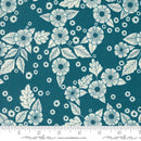 Moda Field Of Flowers Floral Scatter Peacock Fabric