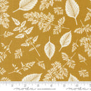 Moda Field Of Flowers Leaf Pattern Goldenrod Fabric