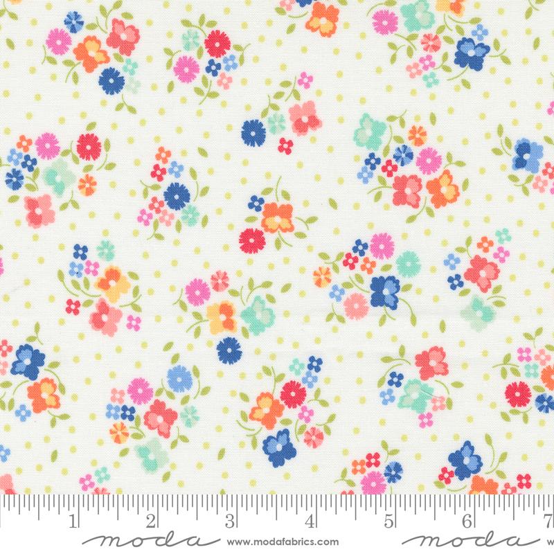 Moda Cali & Co Small Flower Dot Cloud Fabric