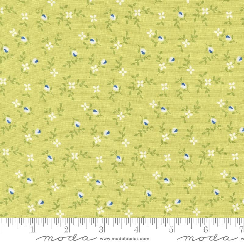 Moda Cali & Co Vine And Bud Light Lime Fabric