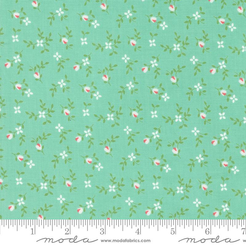 Moda Cali & Co Vine And Bud Sea Fabric