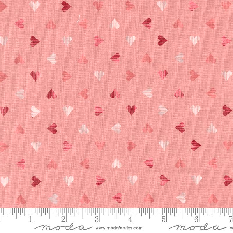 Moda Love Blooms Sweatheart Valentines Blush Fabric