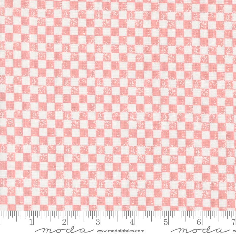 Moda Love Blooms Sweatheart Checkers Blush Fabric