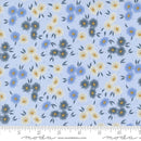 Moda Seaglass Summer Beach Asters Dappled Blue Fabric