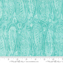Moda Serena Shores Paisley Shells Aqua Fabric