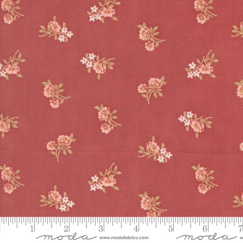 Moda Sandalwood Rosalie Small Florals Rosewwod Fabric