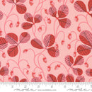 Moda Love Letter Strawberry Vines Light Pink Fabric