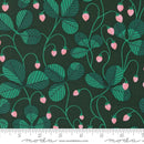 Moda Love Letter Strawberry Vines Hunter Fabric