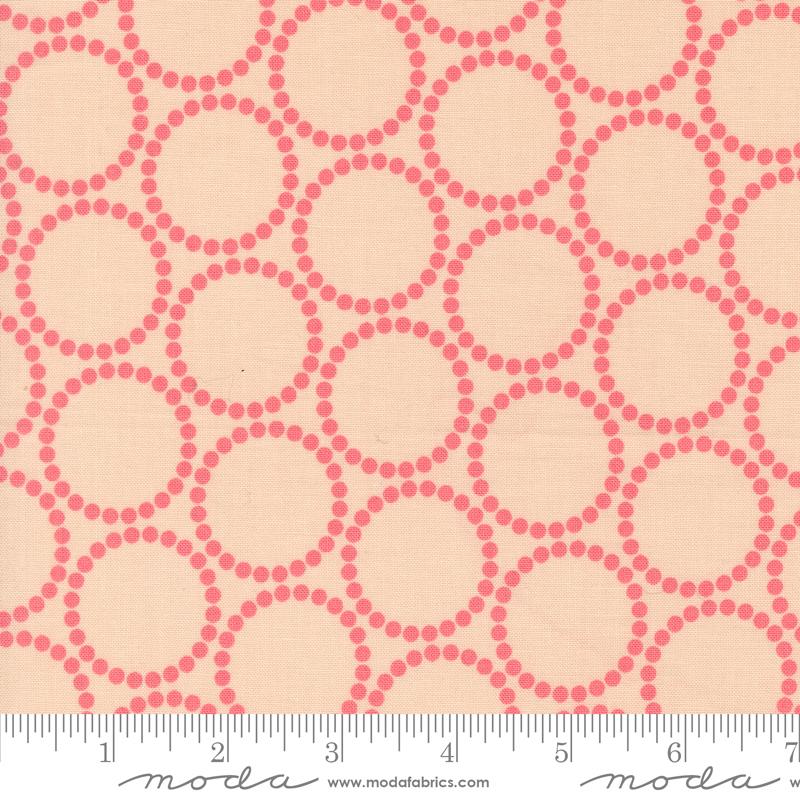 Moda Love Letter Bracelet Dots Pink Strawberry Fabric