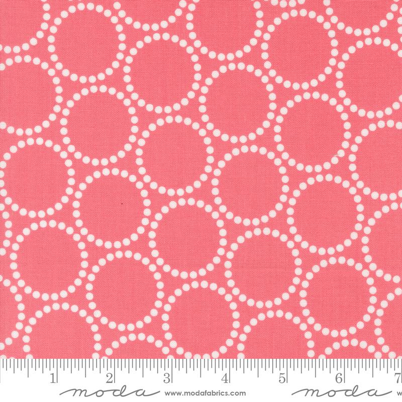 Moda Love Letter Bracelet Dots Tea Rose Fabric