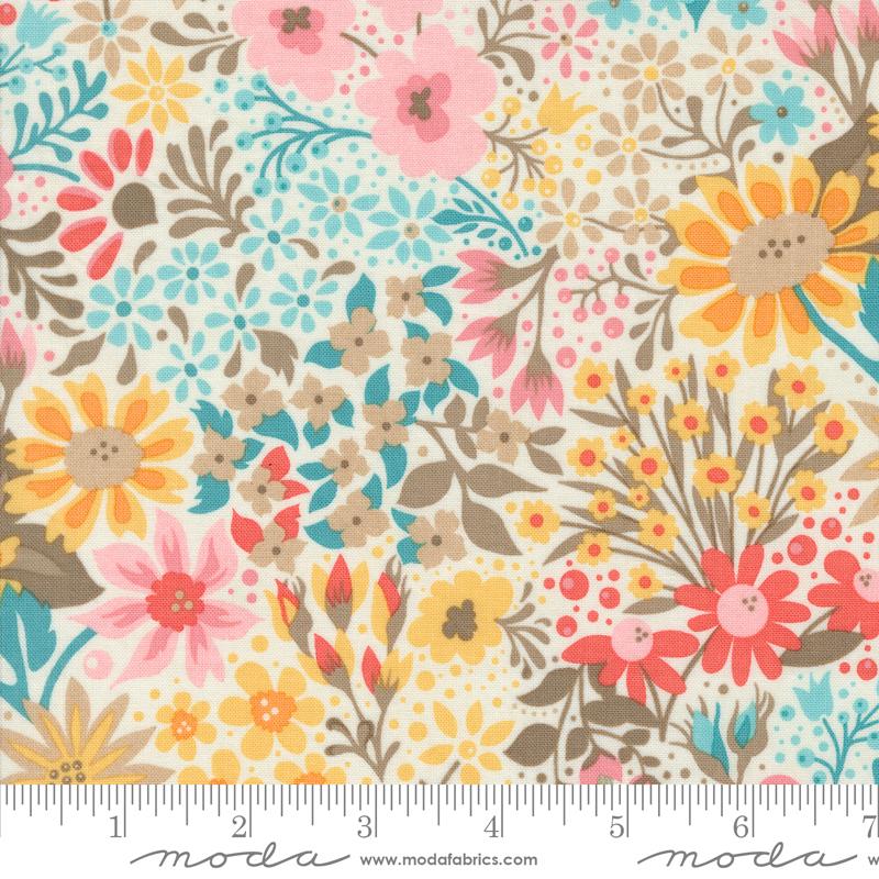 Moda Sunday Brunch Dutch Baby Florals Spritzer Fabric