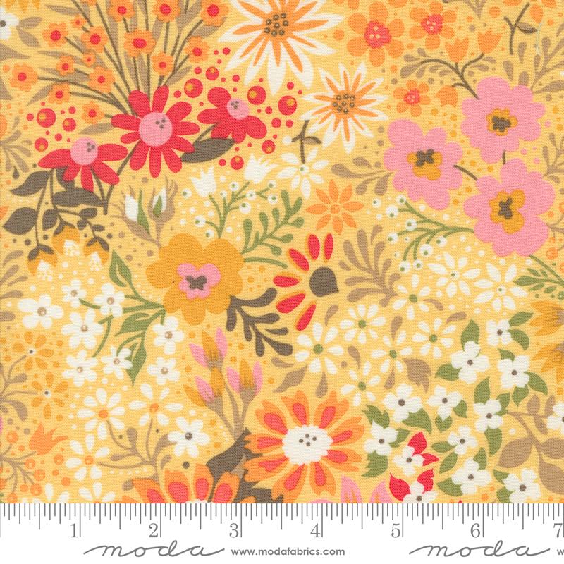 Moda Sunday Brunch Dutch Baby Florals Mimosa Fabric