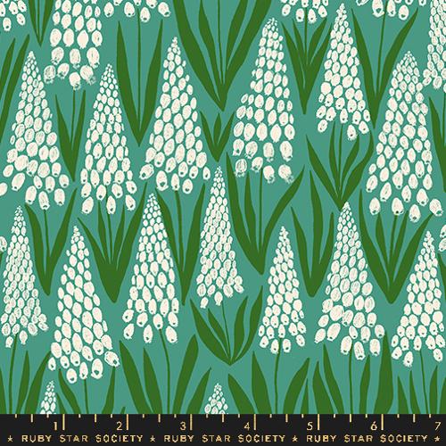 Ruby Star Society Endpaper Muscari Floral Watercress Fabric