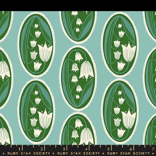 Ruby Star Society Endpaper Lily Of The Cameo Floral Water Fabric