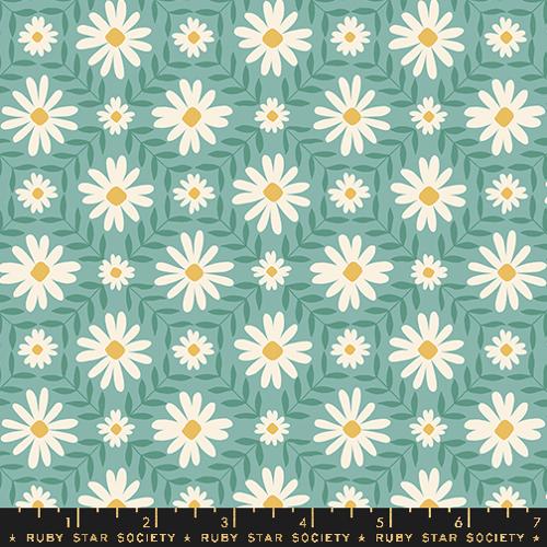 Ruby Star Society Endpaper Vintage Florals Water Fabric