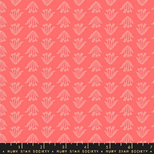 Ruby Star Society Endpaper Crocus Blender Strawberry Fabric